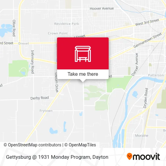 Mapa de Gettysburg @ 1931 Monday Program