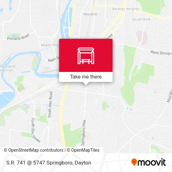Mapa de S.R. 741 @ 5747 Springboro