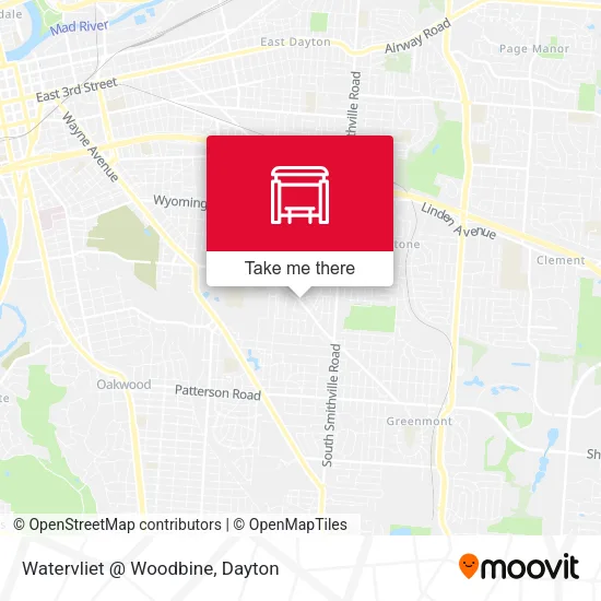 Mapa de Watervliet @ Woodbine