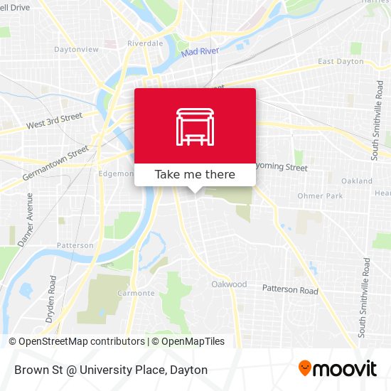 Brown St @ University Place map