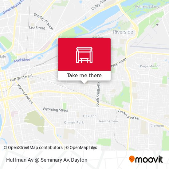 Mapa de Huffman Av @ Seminary Av