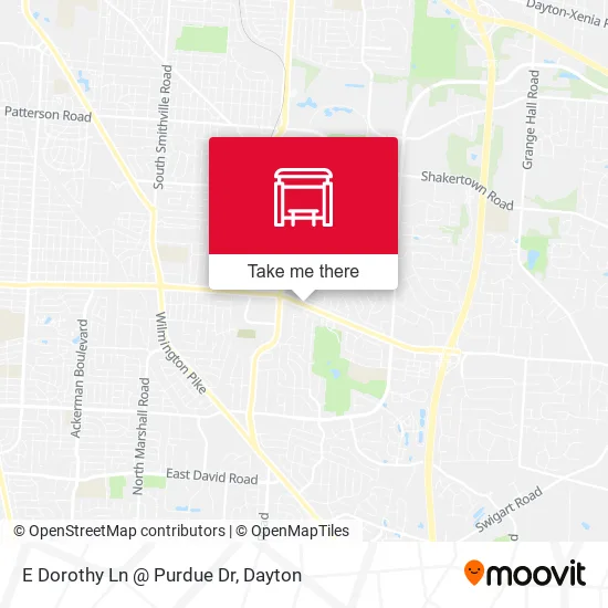 E Dorothy Ln @ Purdue Dr map