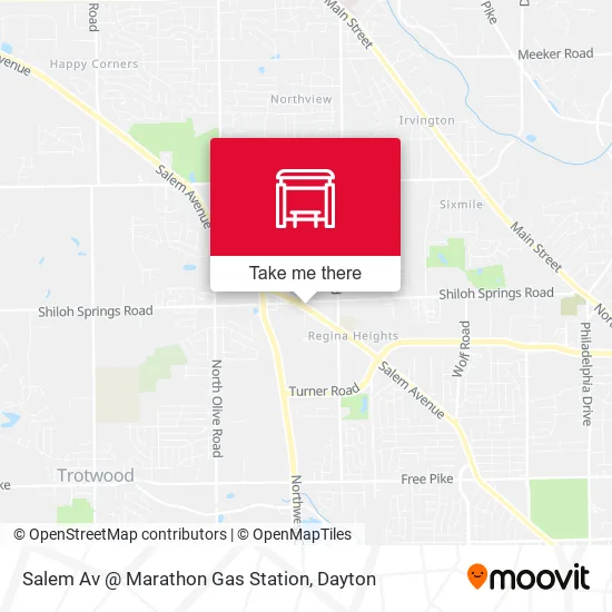 Mapa de Salem Av @ Marathon Gas Station