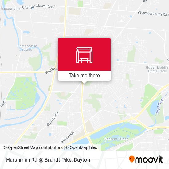 Harshman Rd @ Brandt Pike map