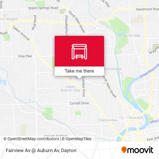 Mapa de Fairview Av @ Auburn Av