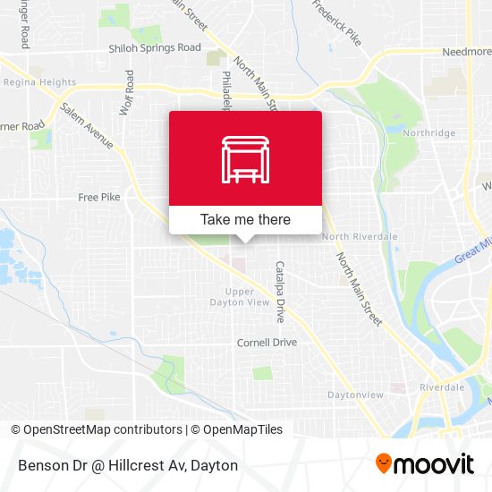 Benson Dr @ Hillcrest Av map