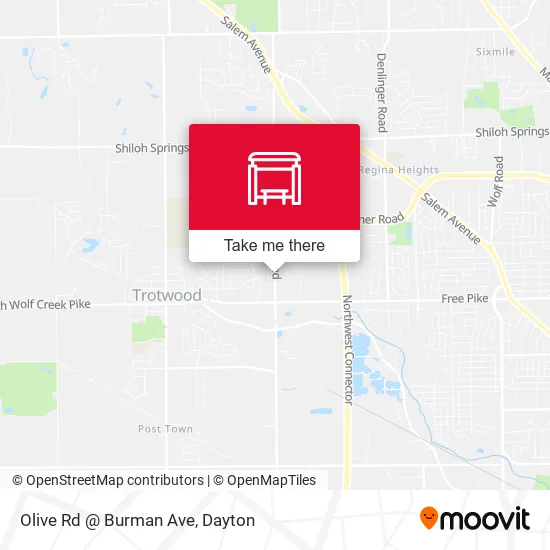 Mapa de Olive Rd @ Burman Ave