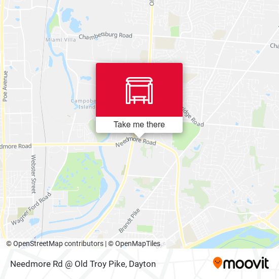 Needmore Rd @ Old Troy Pike map