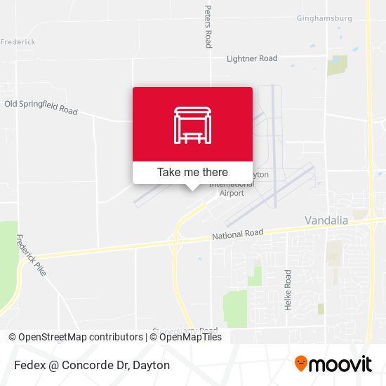Mapa de Fedex @ Concorde Dr