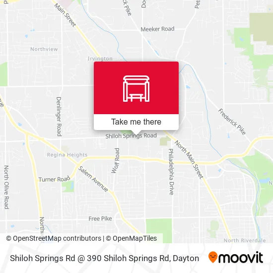Mapa de Shiloh Springs Rd @ 390 Shiloh Springs Rd