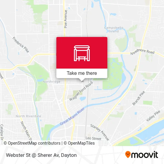 Webster St @ Sherer Av map