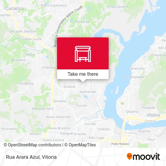 Rua Arara Azul map