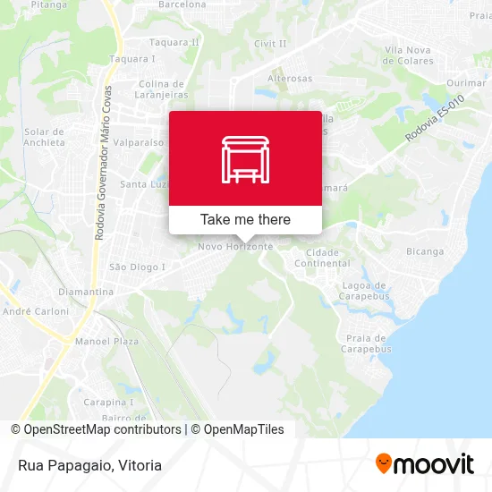 Rua Papagaio map