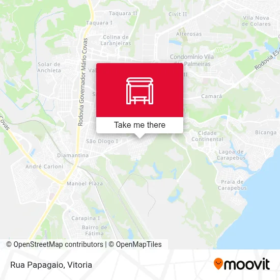 Rua Papagaio map