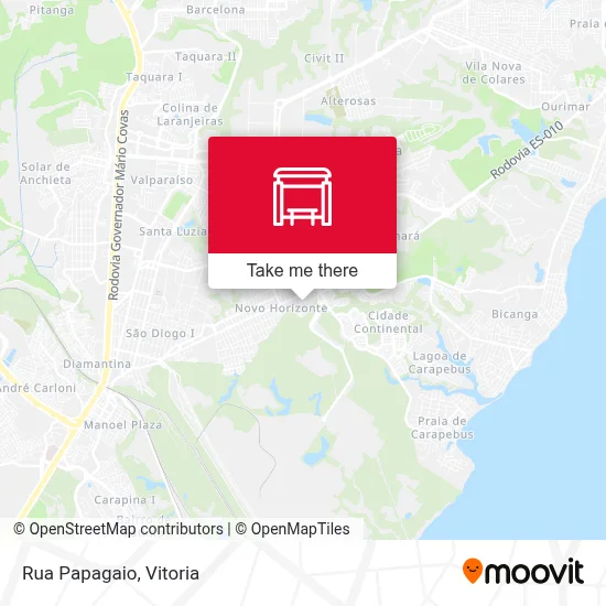 Rua Papagaio map