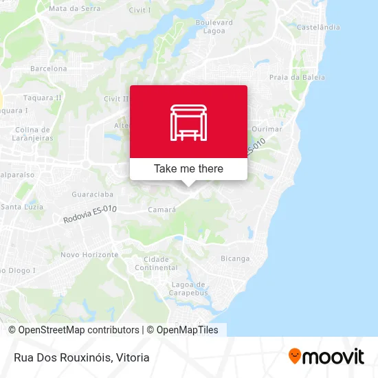 Rua Dos Rouxinóis map