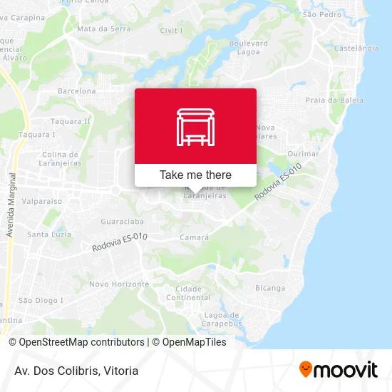Av. Dos Colibris map