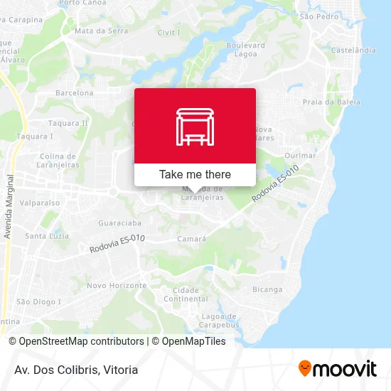 Av. Dos Colibris map