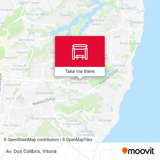 Av. Dos Colibris map