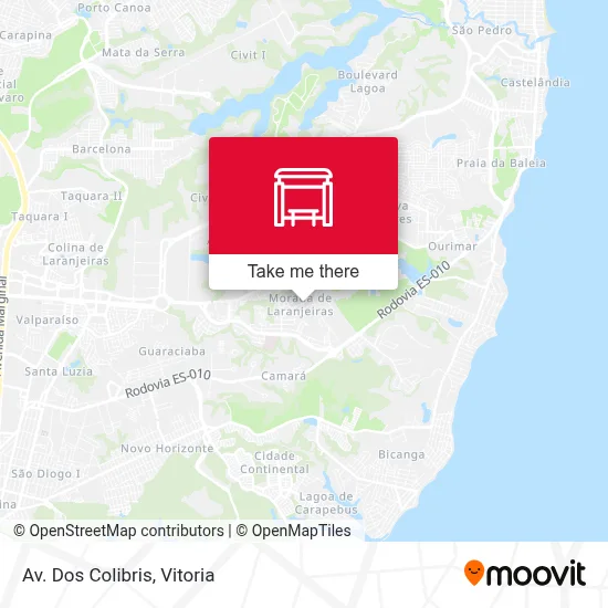 Av. Dos Colibris map