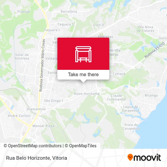 Rua Belo Horizonte map