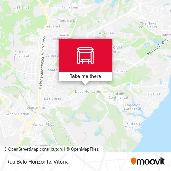 Rua Belo Horizonte map