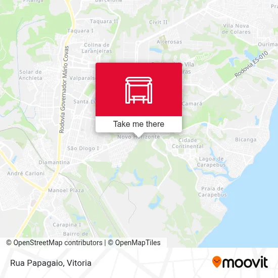 Rua Papagaio map