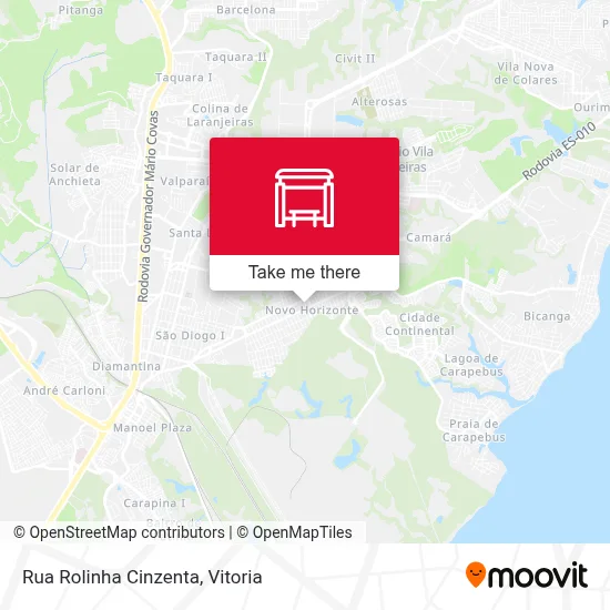 Rua Rolinha Cinzenta map