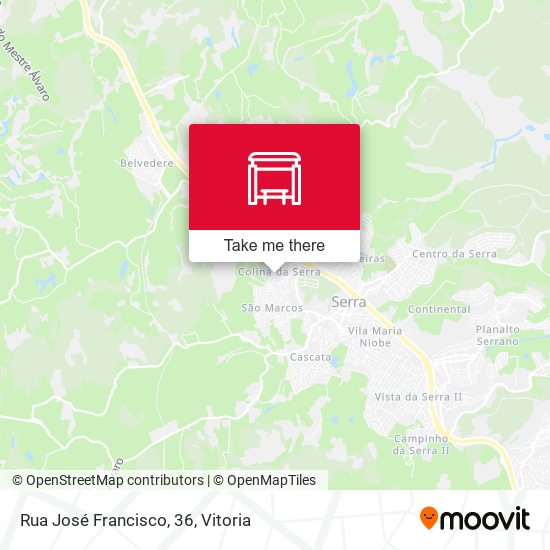 Rua José Francisco, 36 map