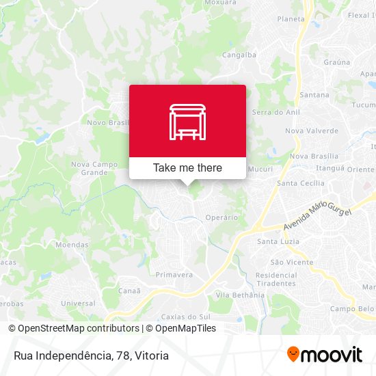 Rua Independência, 78 map