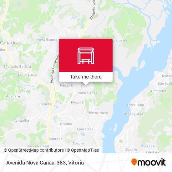 Avenida Nova Canaa, 383 map