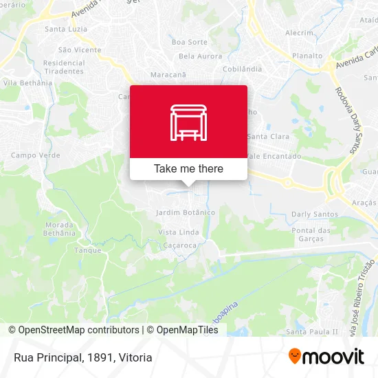 Rua Principal, 1891 map