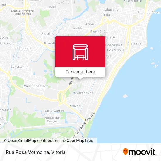 Rua Rosa Vermelha map