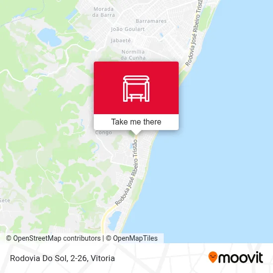 Rodovia Do Sol, 2-26 map