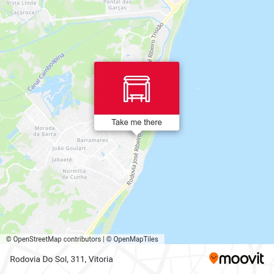 Rodovia Do Sol, 311 map