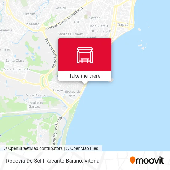 Rodovia Do Sol | Recanto Baiano map