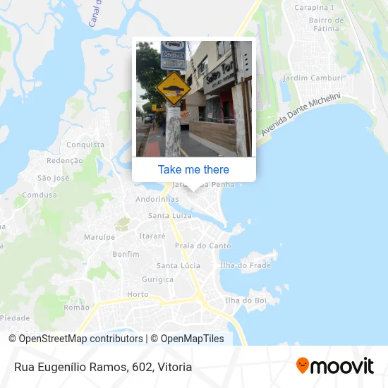 Rua Eugenílio Ramos, 602 map