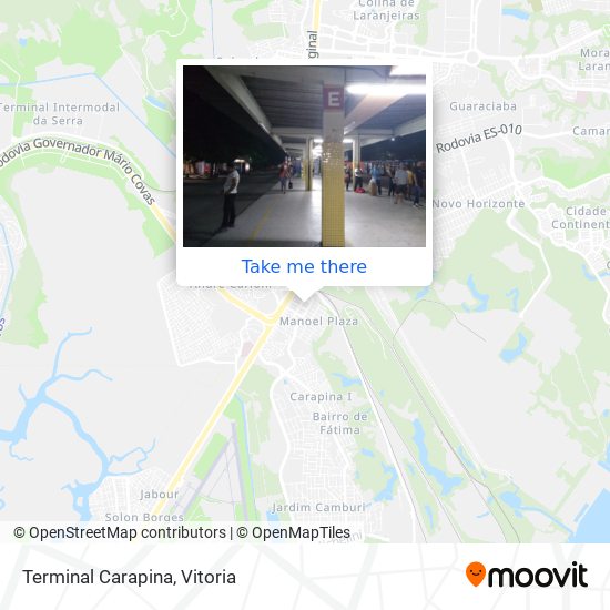 Terminal Carapina map