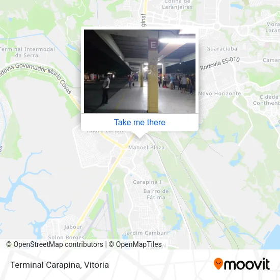 Terminal Carapina map