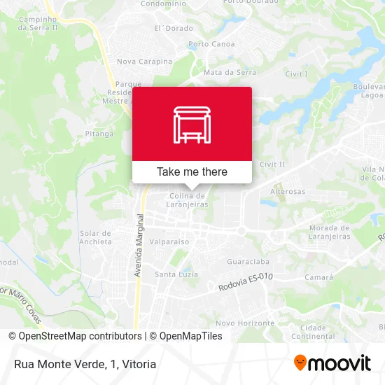 Rua Monte Verde, 1 map