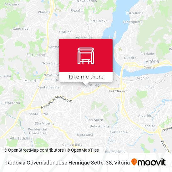 Rodovia Governador José Henrique Sette, 38 map