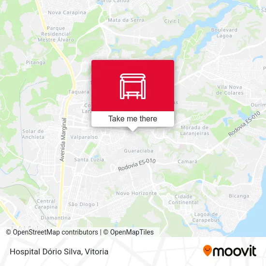Hospital Dório Silva map