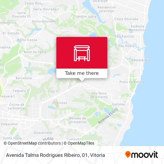 Mapa Avenida Talma Rodrigues Ribeiro, 01