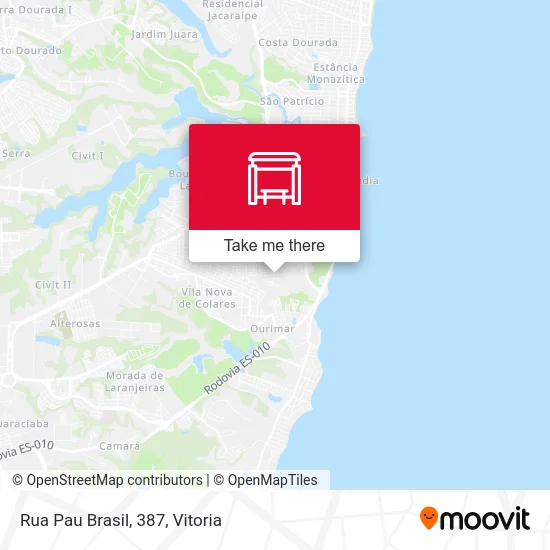 Rua Pau Brasil, 387 map