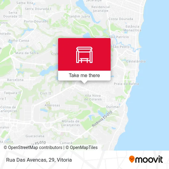 Rua Das Avencas, 29 map