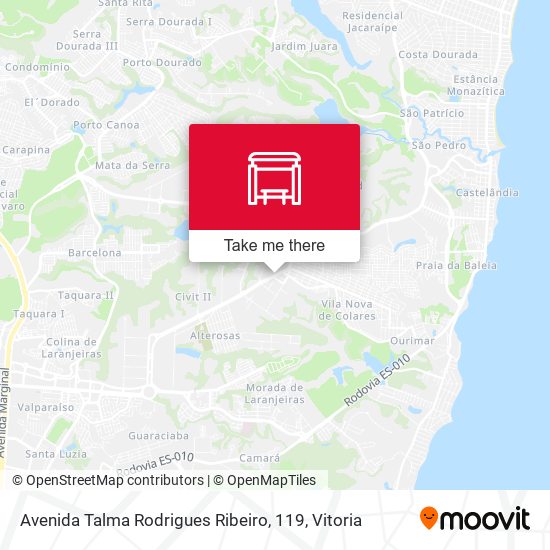 Avenida Talma Rodrigues Ribeiro, 119 map