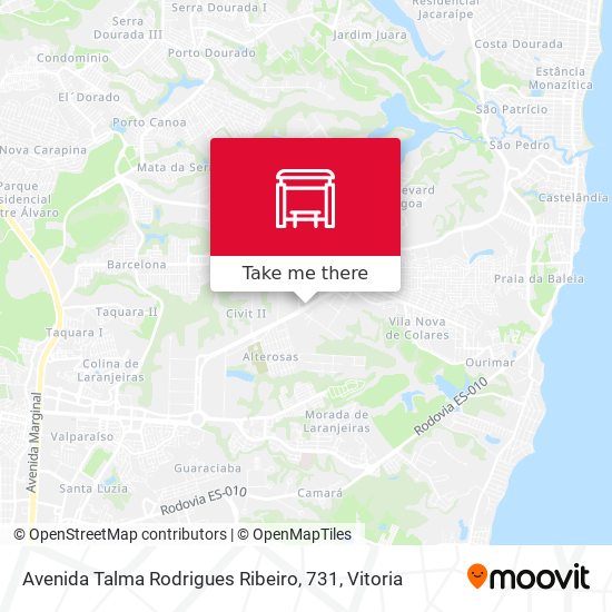 Avenida Talma Rodrigues Ribeiro, 731 map