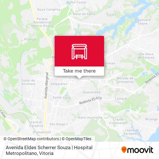 Mapa Avenida Eldes Scherrer Souza | Hospital Metropolitano