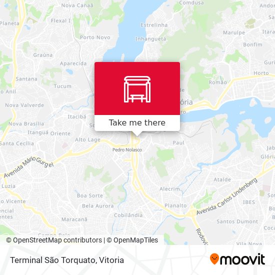 Terminal São Torquato map