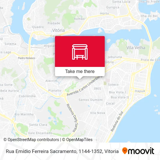 Rua Emídio Ferreira Sacramento, 1144-1352 map